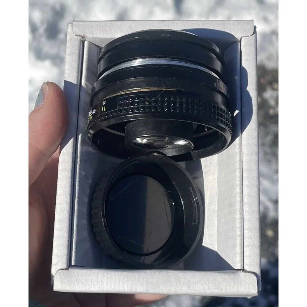 Vintage Camera Lens Rikenon 52 Zoom 1:2 50mm RKN 35-70 F3.5-4.5 w/ Box RICOH